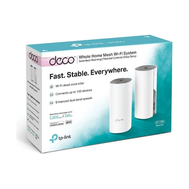 Network Device TP-Link Deco E4 AC1200 Mesh Wi-Fi Router System 2-Pack view 3