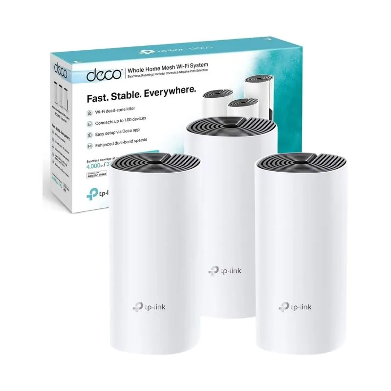 Network Device TP-Link Deco E4 AC1200 Mesh Wi-Fi Router System 3-Pack