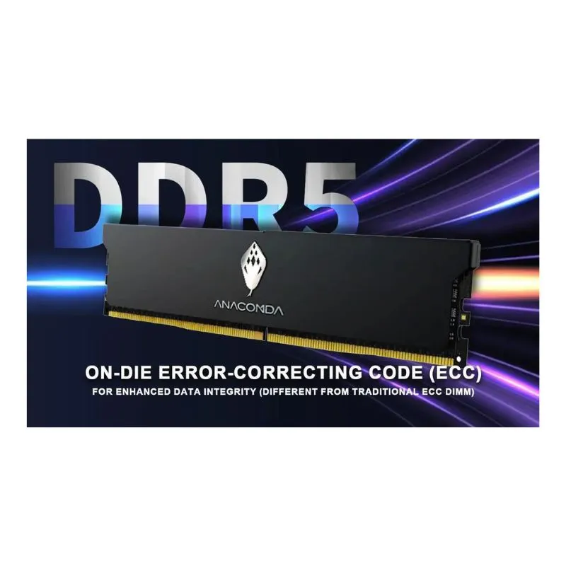 RAM ANACOMDA 32GB (16GBX2) DDR5 6000MHz Desktop Memory - Black view 3