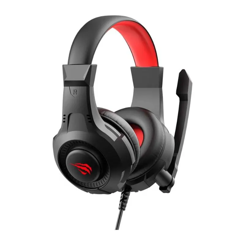 Headset Havit H2031D RGB Wired, Surround Sound Gaming Headset with Mic (Black/Red) view 2