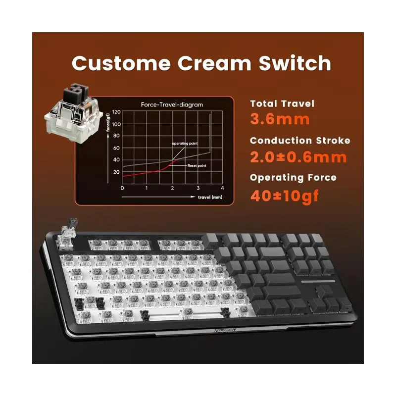 Keyboard Redragon WILDSLASH PRO K734SP Wireless Gaming view 3
