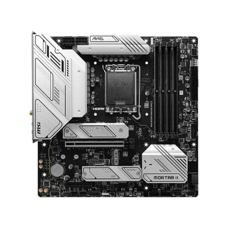 Motherboard MSI MAG B760M Mortar WiFi II Intel Micro-ATX Motherboard - Black view 3