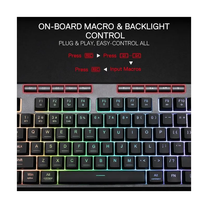 Keyboard Redragon SHIVA K516 Pro Wireless Gaming view 3