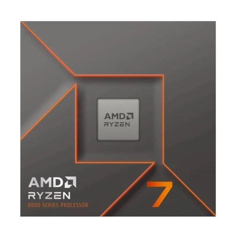 CPU AMD Ryzen 7 8700F Processor - 8-Core, 16-Thread, AM5, 16MB Cache, Tray view 2