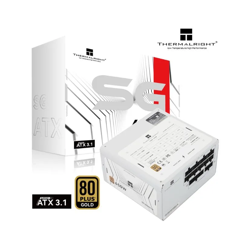 Power Supply Thermalright SG-650-W 650W 80+ Gold modular Power Supply - White