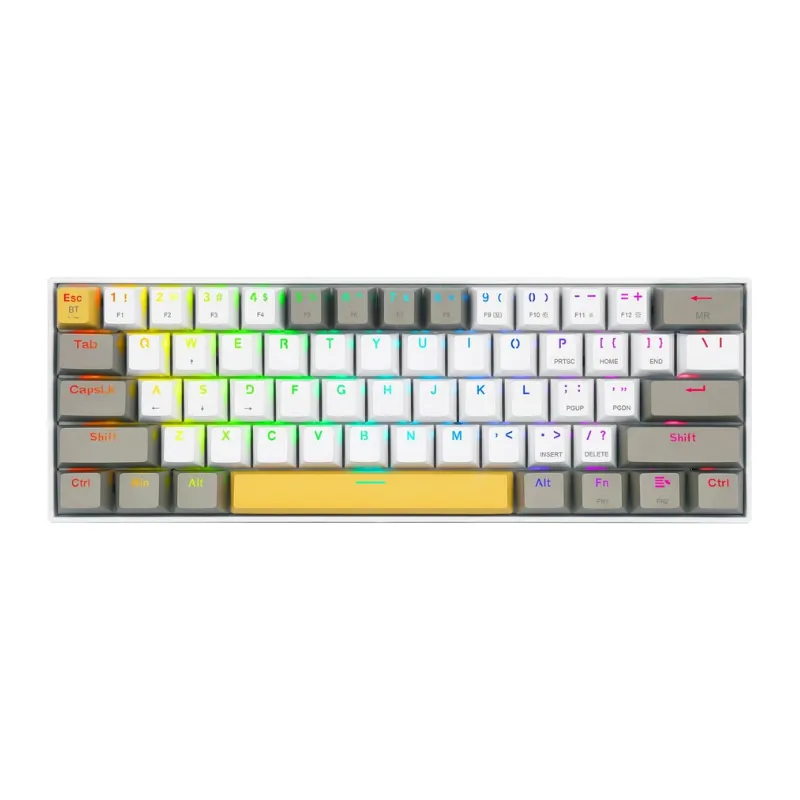 Keyboard Redragon K530RGB-PRO Draconic - Yellow/White/Gray Wireless Gaming
