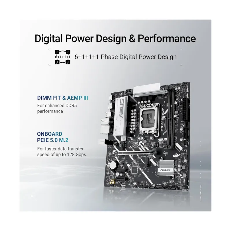 Motherboard ASUS PRIME B860M-K Motherboard view 3