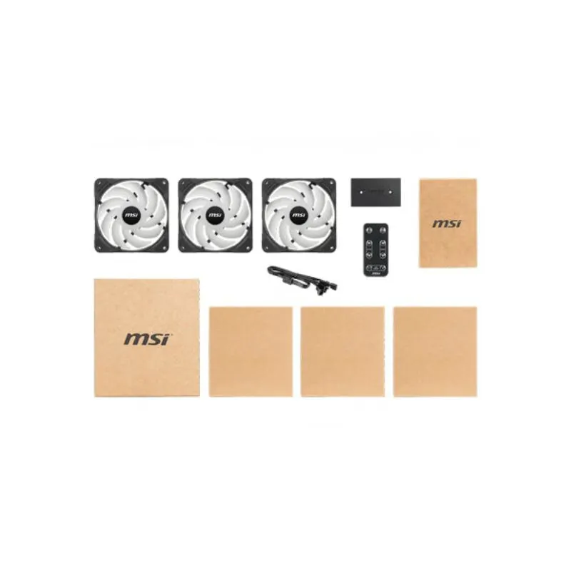 Accessory MSI MAG MAX F12A 3H GAMING FAN, 120mm 3-Pack, ARGB CONTROLLER - BLACK view 4