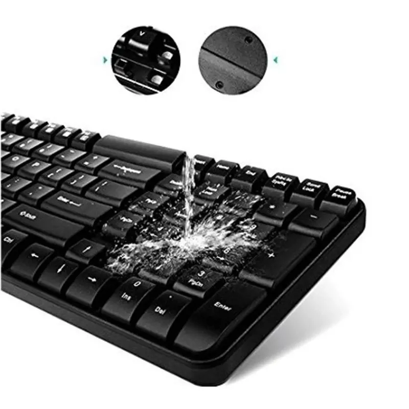 Mouse Rapoo X1800S 2.4GHz Wireless Keyboard and Mouse Combo - Black view 3