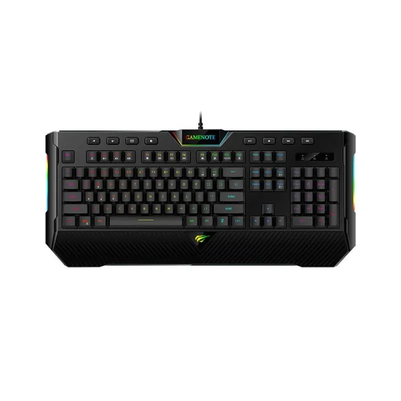 Keyboard HAVIT HV-KB486 Semi Mechanical Gaming Keyboard, RGB Backlights - Black view 3