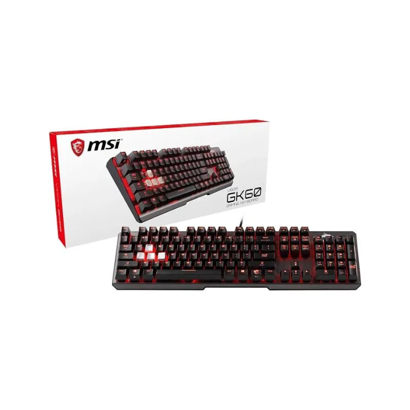 Keyboard MSI VIGOR GK60 RGB Mechanical Gaming Keyboard - Black