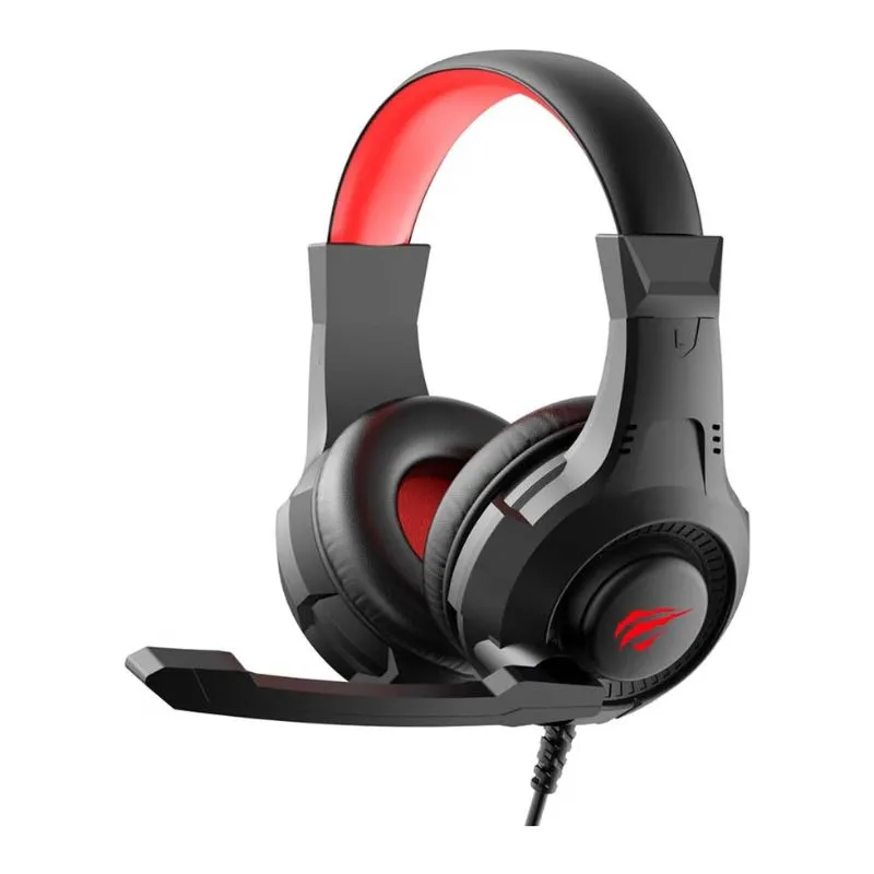 Headset Havit H2031D RGB Wired, Surround Sound Gaming Headset with Mic (Black/Red)