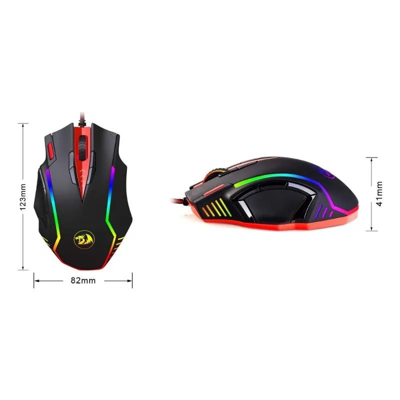 Mouse Redragon Samsara M902 RGB Gaming Mouse, 12400 DPI, 19 Programmable Buttons, Black view 4