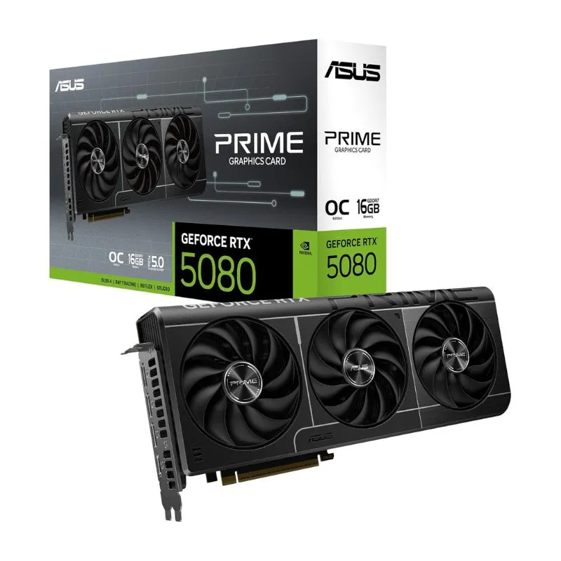 Graphics Card ASUS Prime GeForce RTX 5080 OC 16GB GDDR7