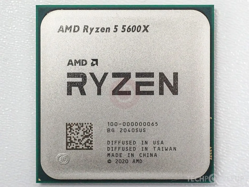 CPU AMD Ryzen 5 5600X AM4 Desktop Processor - Tray view 3