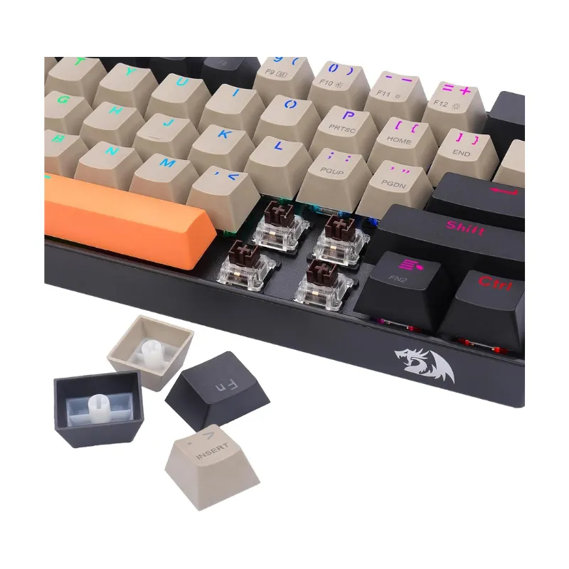 Keyboard Redragon K530RGB-PRO Draconic - Orange/Gray/Black Wireless Gaming view 4