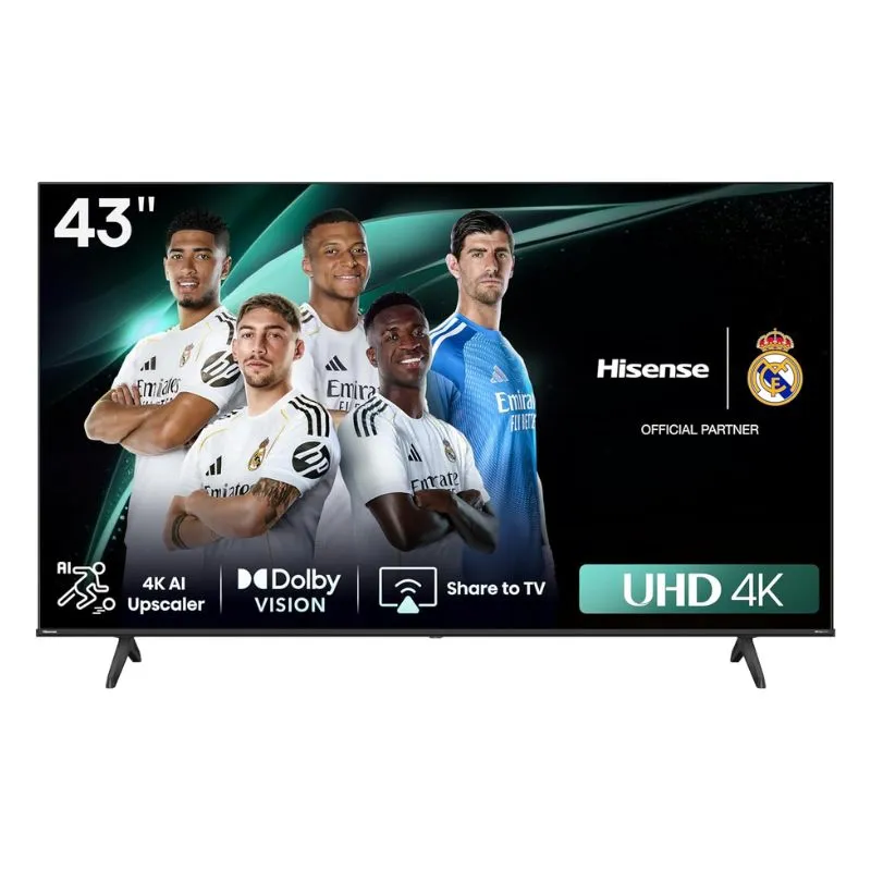 Monitor Hisense 43A61N 43″ 4K UHD Smart TV with HDR - VIDAA OS - Black