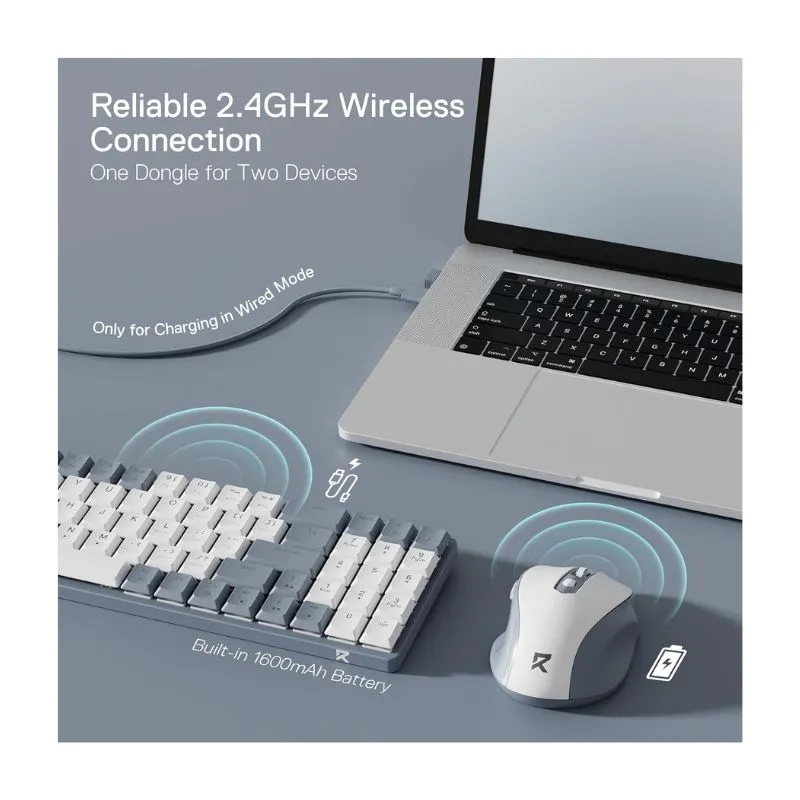 Keyboard Redragon BS-8772GW Wireless Combo view 3