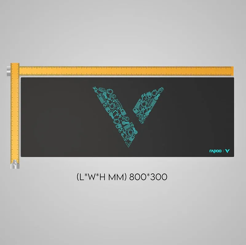 Accessory Rapoo V1L 800x300mm Anti-Skid Smooth Woven Fabric Mouse Pad - Black view 2