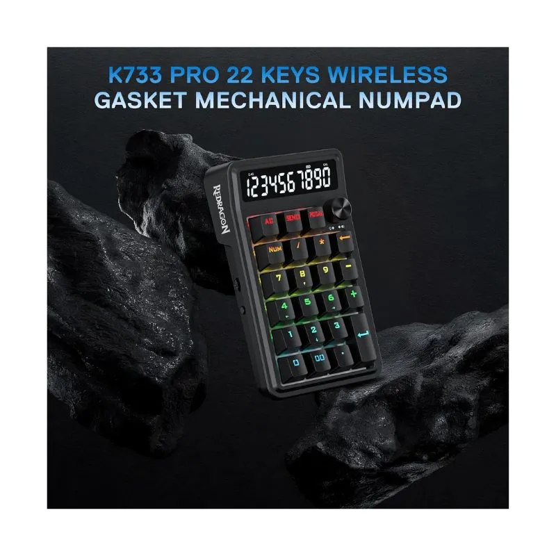 Keyboard Redragon K733-RGB-WL Cove Numpad Wireless Gaming view 5
