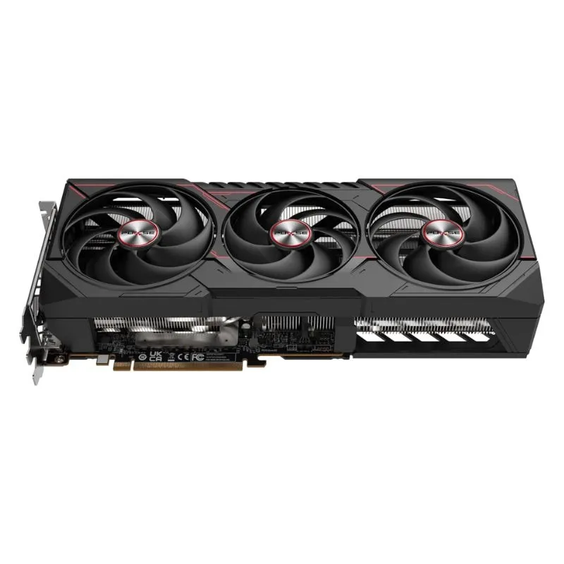 Graphics Card Sapphire Pulse AMD Radeon RX 9070 XT Gaming OC 16GB GDDR6 Graphics Card view 3
