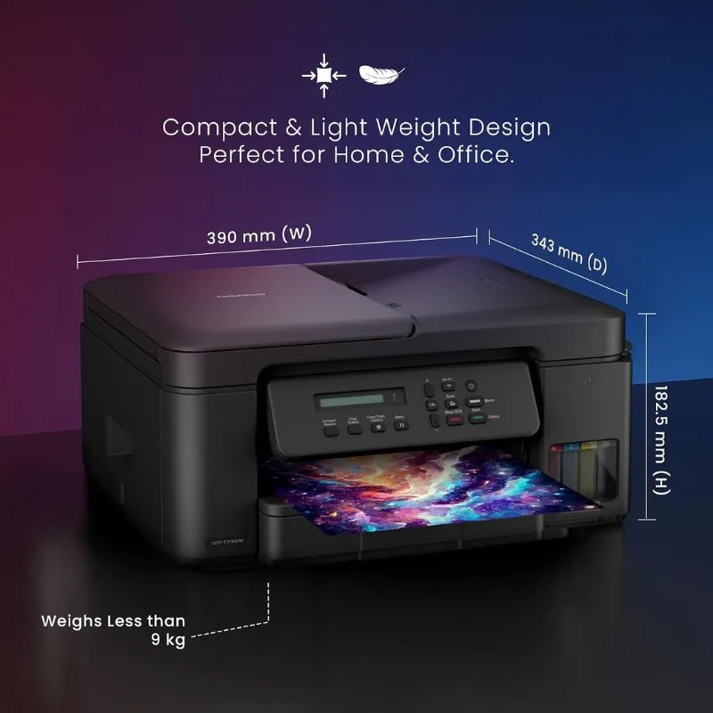 Printer Brother DCP-T730DW Wireless Ink Tank All-in-One Printer view 3