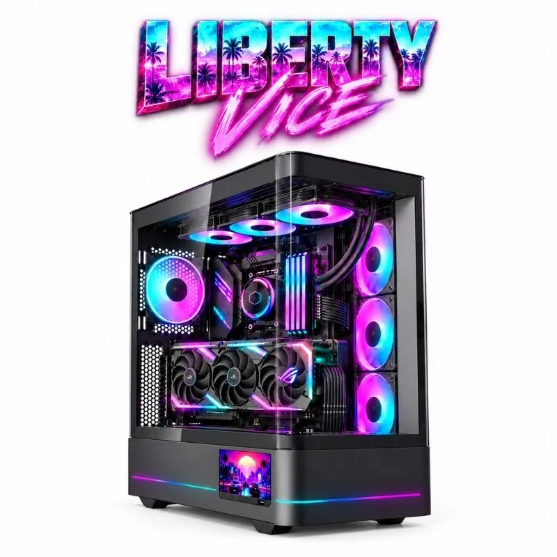 Desktop Liberty Vice Gaming PC - Intel Core i5-14400F, Palit RTX 5060 Ti Infinity 16GB, ANACOMDA 16GB DDR5 6000Hz, AGI AI818 1TB NVMe Gen4