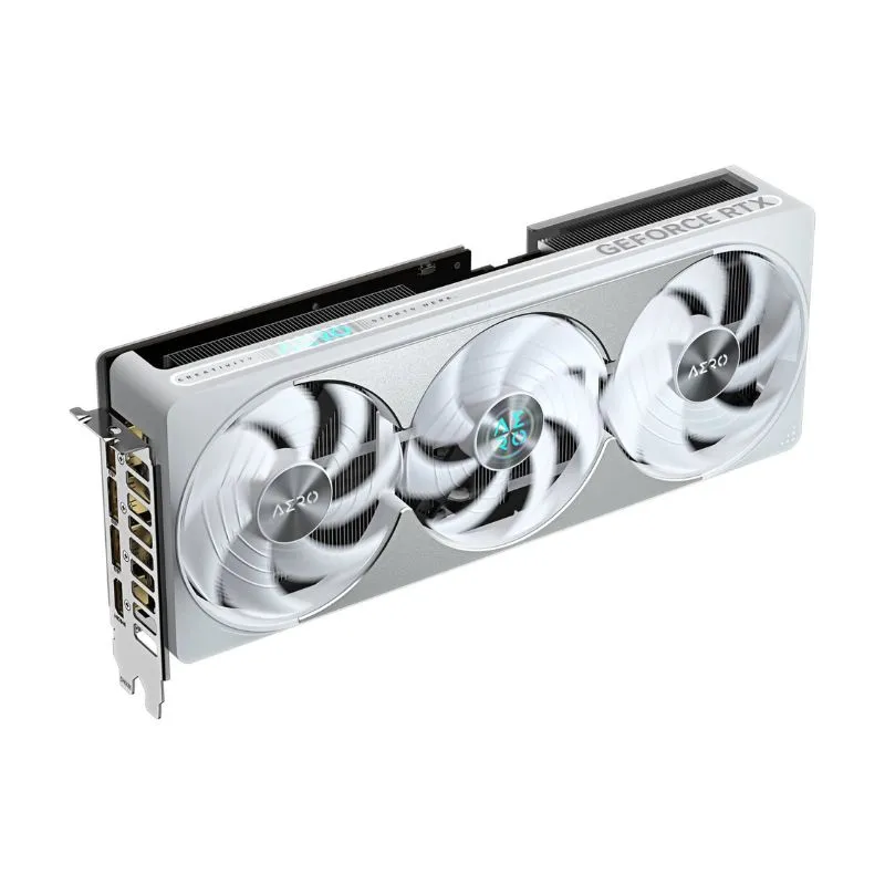 Graphics Card GIGABYTE GeForce RTX 5080 AERO 16GB GDDR7 GAMING OC - White view 2