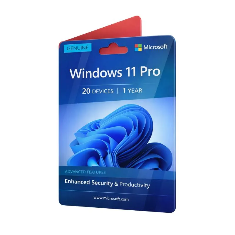 Software Windows 11 Professional Retail - 20 PC