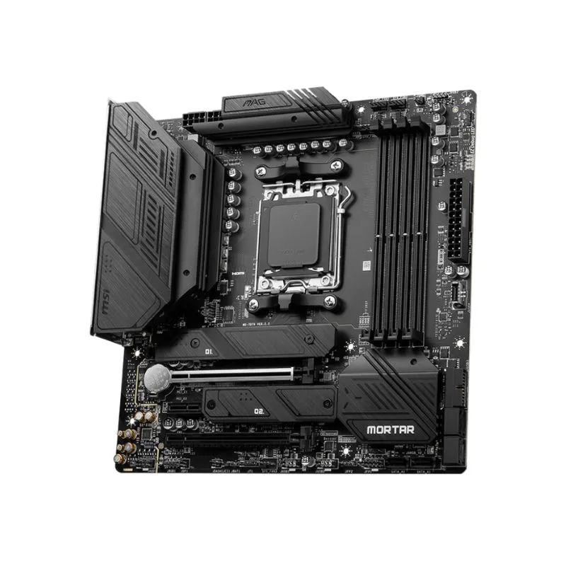 Motherboard MSI MAG B650M Mortar WiFi AM5 Micro-ATX Motherboard view 3