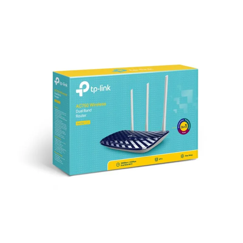 Network Device TP-Link Archer C20 Wireless MU-MIMO Dual Band Wi-Fi Router - Black