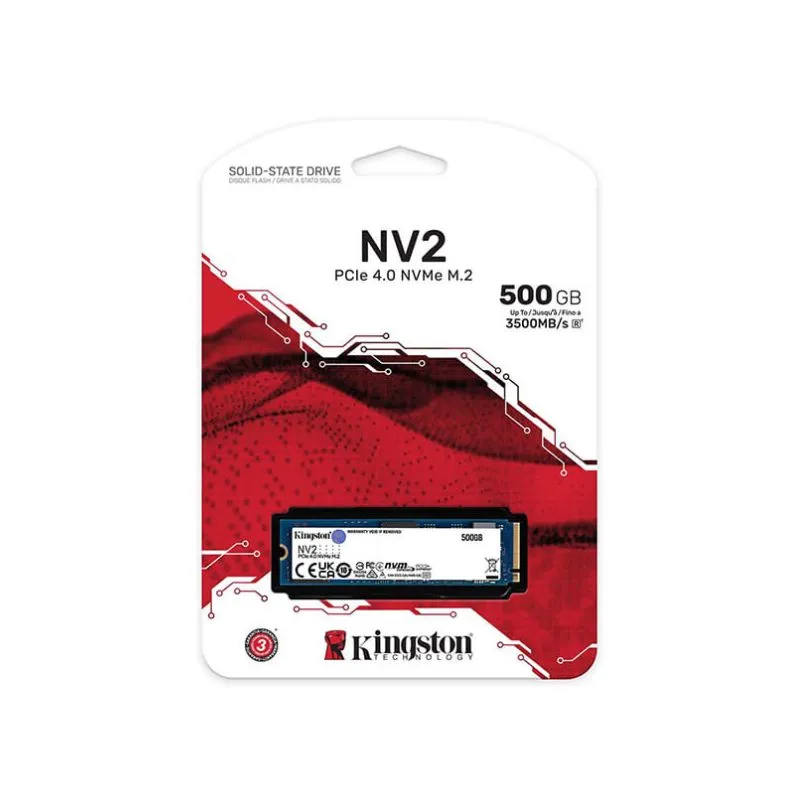 Storage Kingston NV2 500GB M.2 NVMe PCIe 4.0 SSD view 3