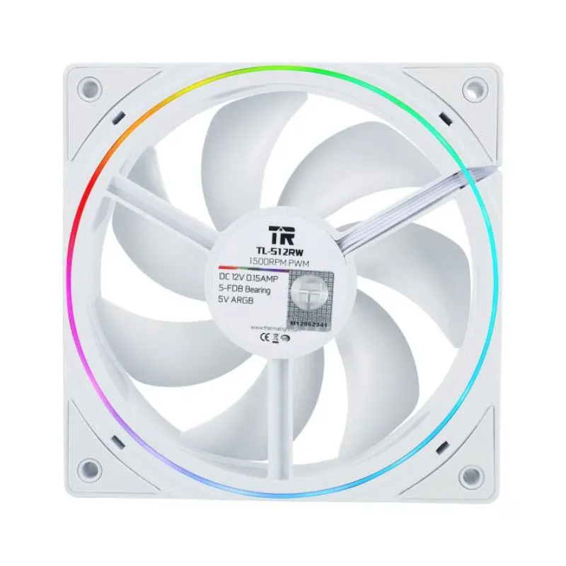 Cooler Thermalright TL-S12RW ARGB Case PC Fan - White alternate