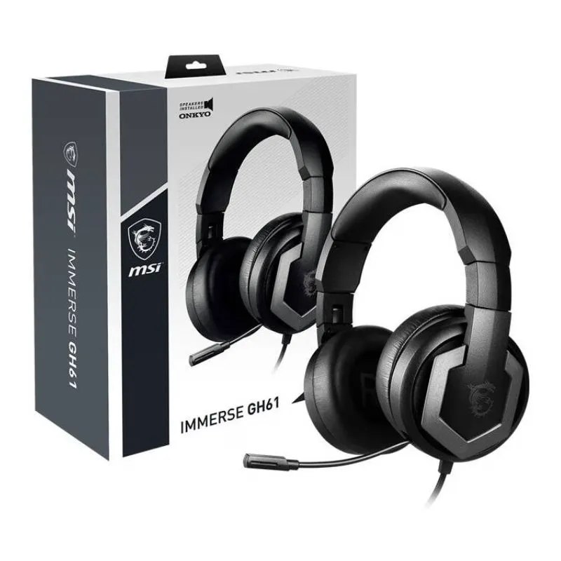Headset MSI Immerse GH61 Gaming Headset USB - Black view 5