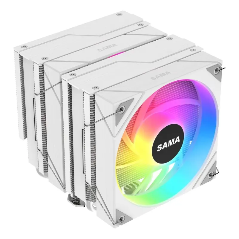 Cooler SAMA 6PDW120MM CPU Air 120mm ARGB Cooling Fan - White view 5