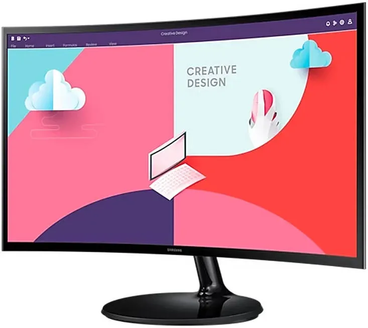 Monitor Samsung S3 S36C 24″ Essential Curved LS24C360 view 2