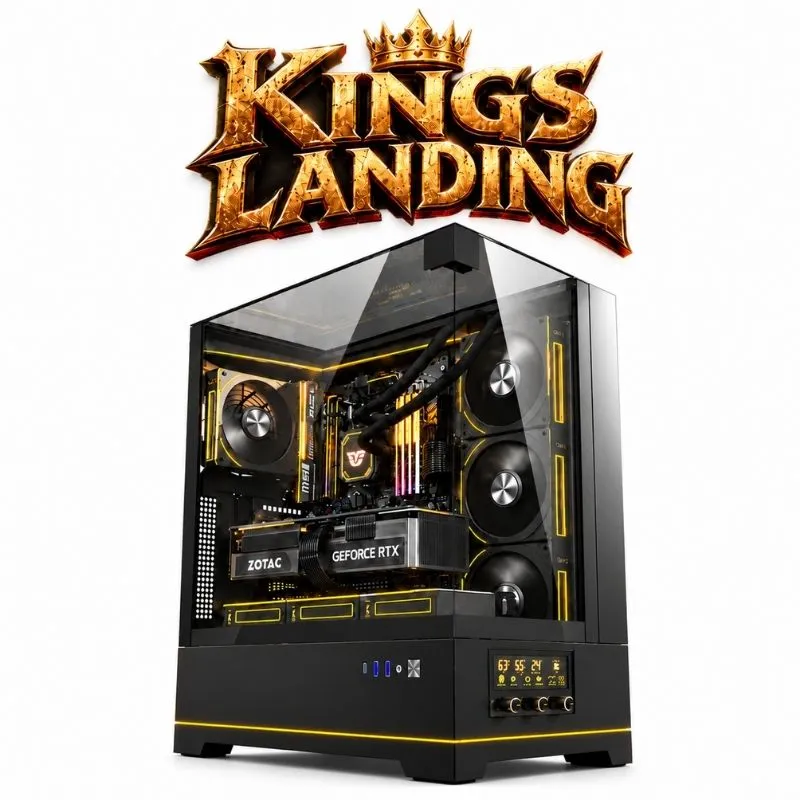 Desktop Kings Landing Gaming PC - Intel Core i5-14600K, ZOTAC 5070 TWIN EDGE 12GB, Corsair Vengeance RGB 32GB DDR5-6400, AGI AI828 1TB NVMe Gen4