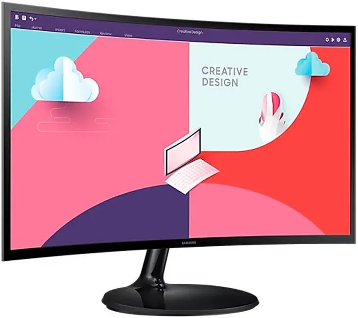Monitor Samsung S3 S36C 24″ Essential Curved LS24C360 view 3