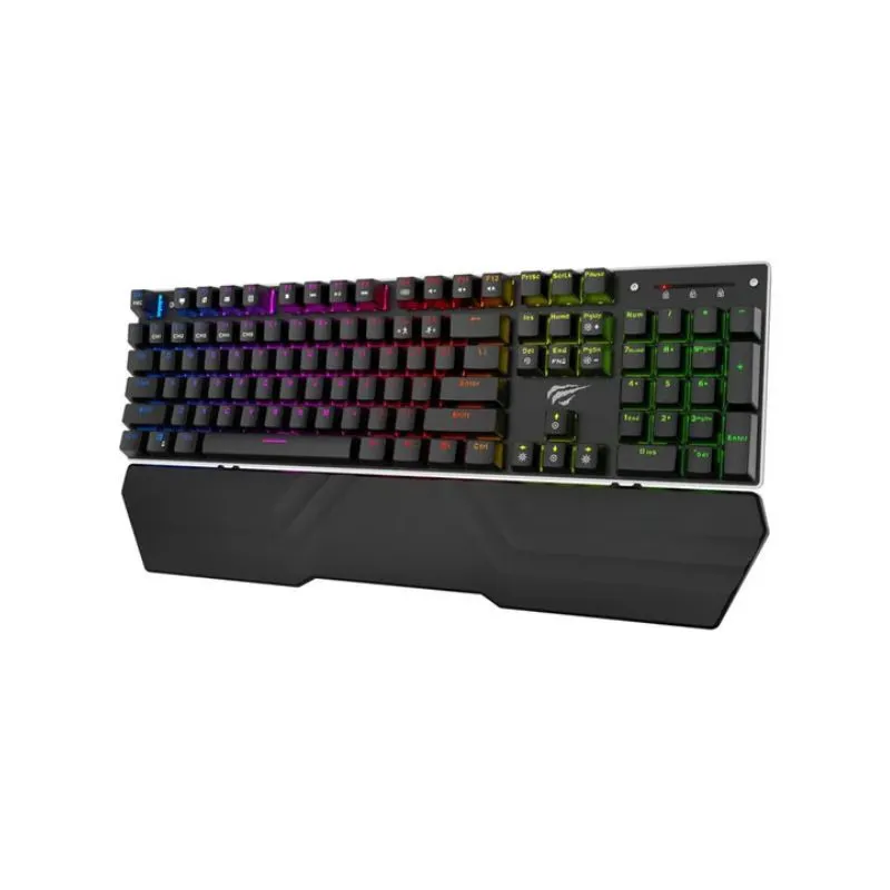 Keyboard HAVIT HV-KB432L Mechanical Gaming Keyboard, RGB Backlights, Blue Switch - Black view 4