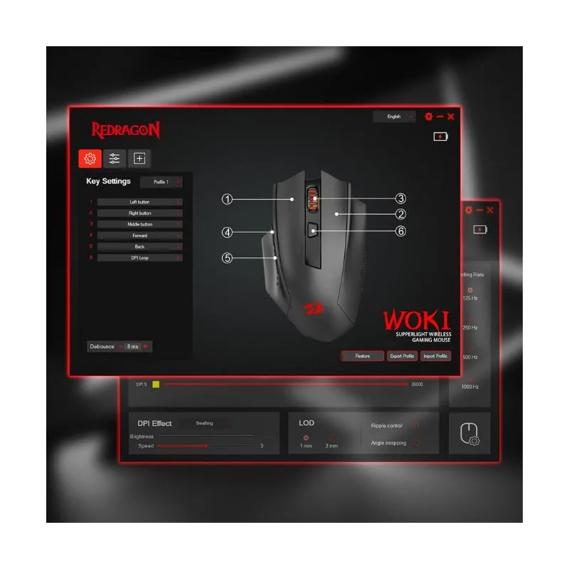 Mouse Redragon M994 WOKI Wireless Gaming view 5
