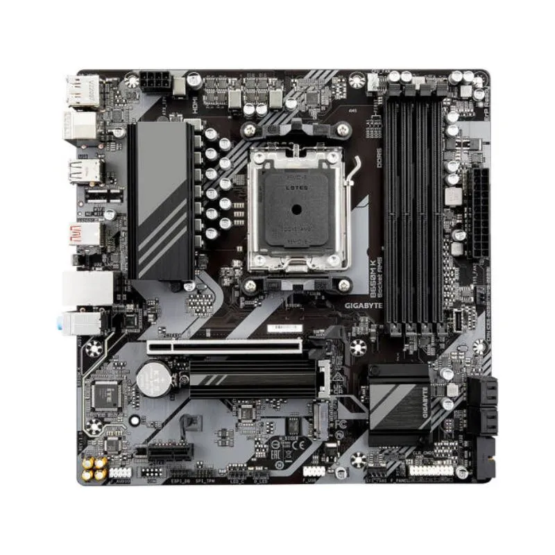 Motherboard GIGABYTE B650M DH2P ATX AM5 DDR5 Gaming - Black view 2