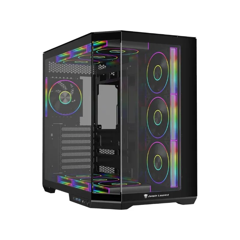 Case Jungle Leopard AS-01 Mid Tower ATX (Without Fans) - Black view 2