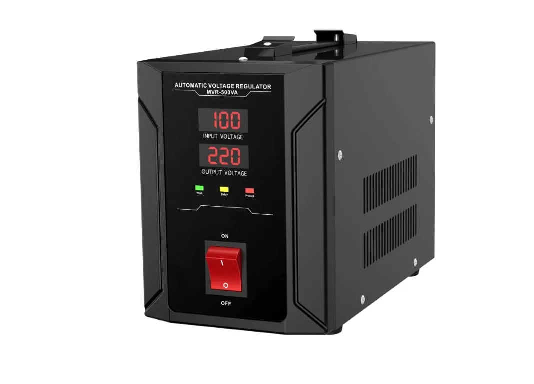 UPS GeTX Stabilizer Relay Type 1000VA LED Display 1Phases Black GXZS-R-1000
