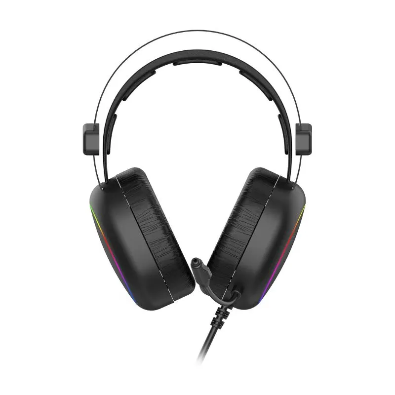 Headset Havit H2016D RGB Wired, Surround Sound Gaming Headset with Mic - Black view 3
