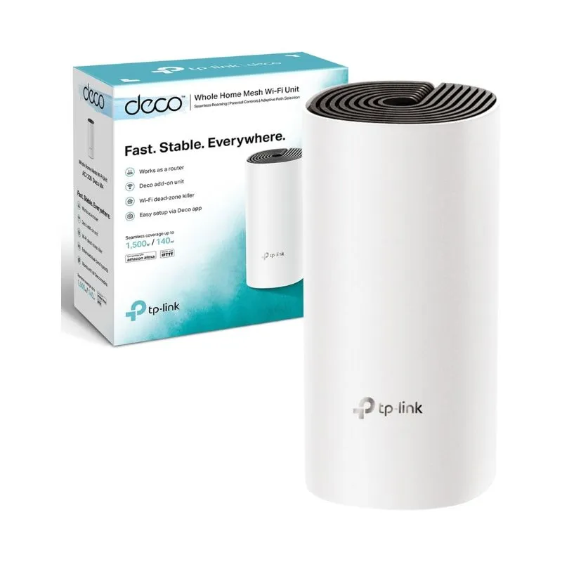 Network Device TP-Link Deco M4 AC1200 Mesh Wi-Fi Router System 1-Pack