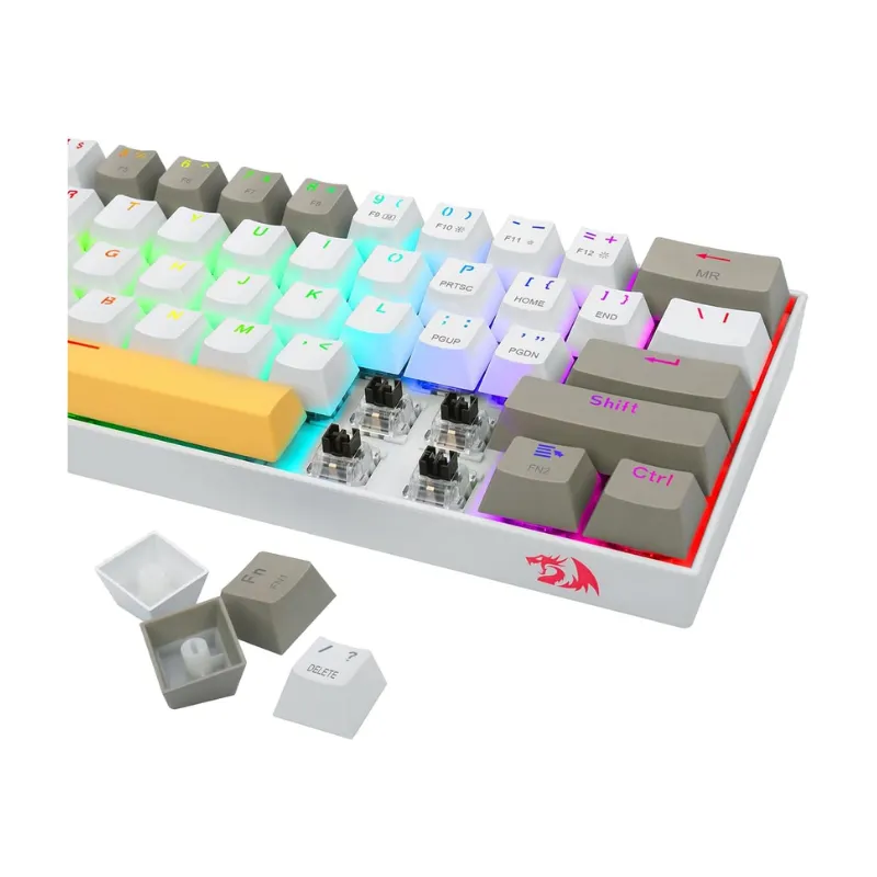 Keyboard Redragon K530RGB-PRO Draconic - Yellow/White/Gray Wireless Gaming view 4