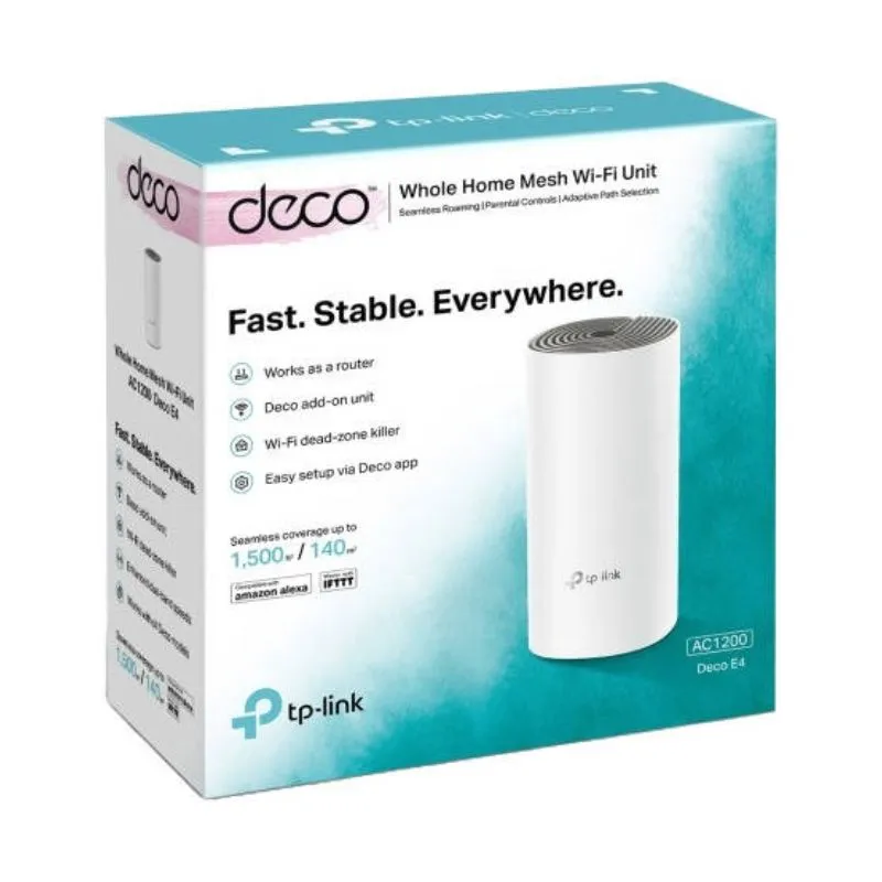 Network Device TP-Link Deco E4 AC1200 Mesh Wi-Fi Router System 1-Pack view 3