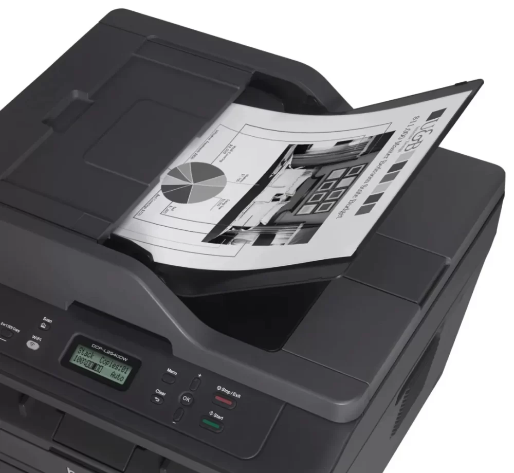 Brother DCP-L2550DW Wireless, Compact Laser Printer, Multifunction Copier, Copy/Print/Scan - Image 6