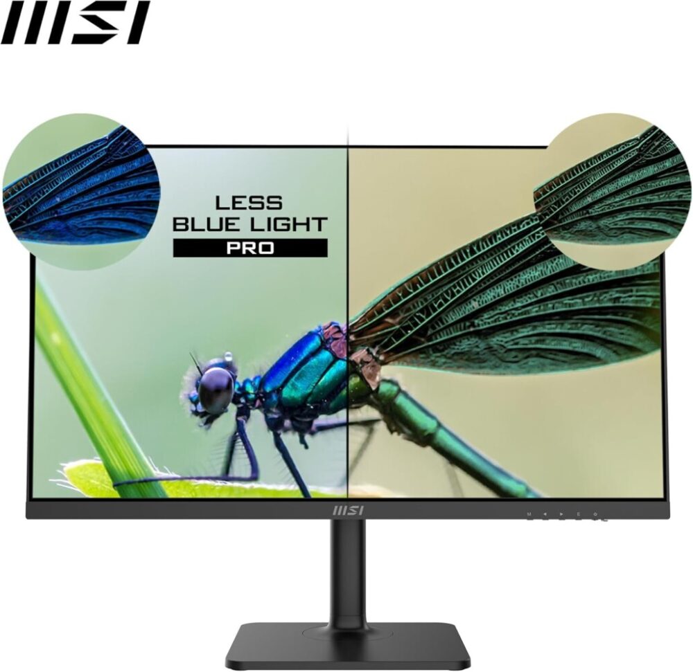 MSI Modern MD272QXP 27-inch IPS 2560 x 1440 (QHD) Computer Monitor, 100 Hz, Adaptive-Synch, HDR 400, HDMI, DisplayPort, USBC 65W Power Delivery, KVM, VESA, Height Adjustable, Speaker, 1ms, Black - Image 5