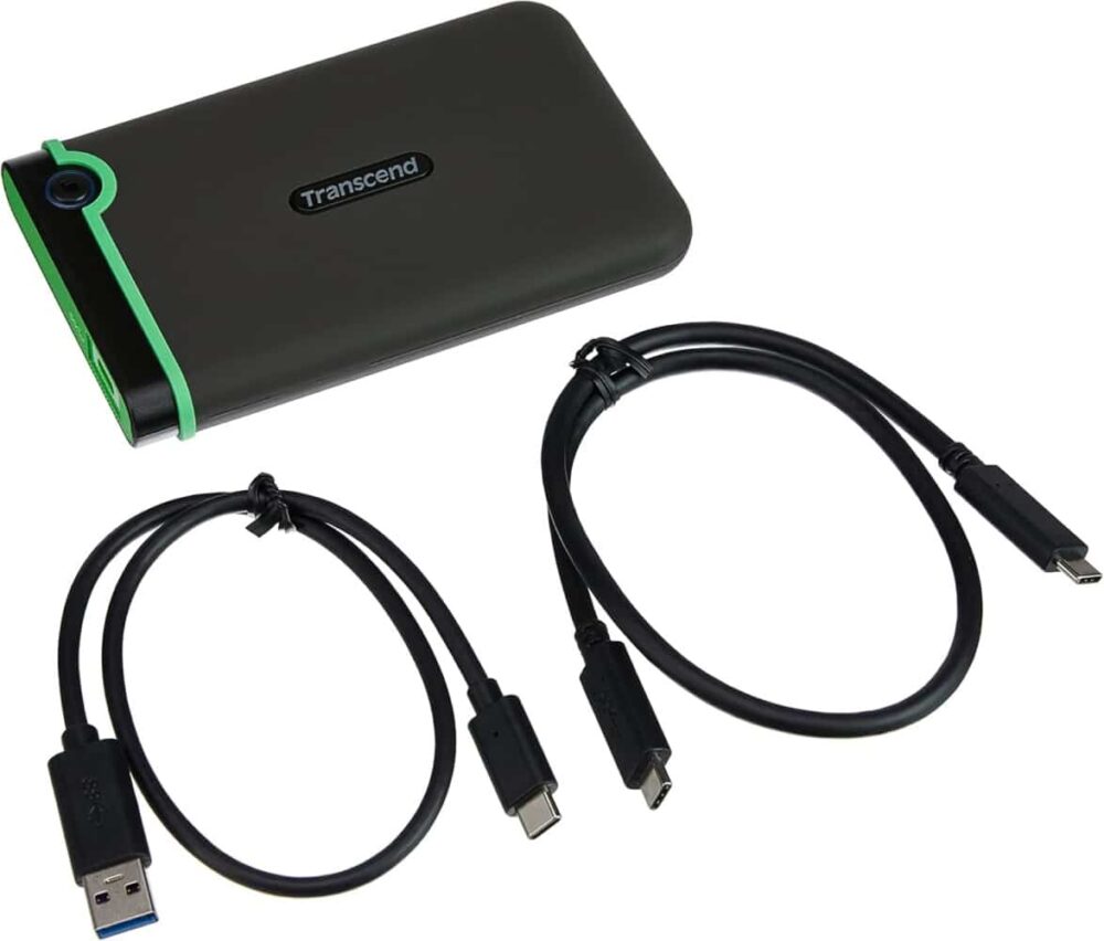 Transcend 2TB USB 3.1 Gen 1 StoreJet Rugged External Hard Drive - Image 2